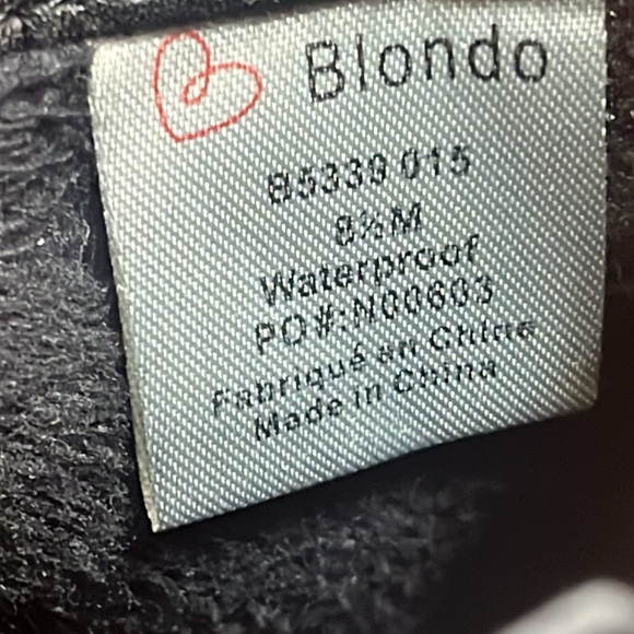 Blondo Idra Black Suede Ankle‎ Buckle waterproof Boot Size 8.5 M - Picture 7 of 13